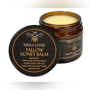 Terra Lotus Tallow Honey Balm Citrus 2oz Organic Moisturizer (NEW)